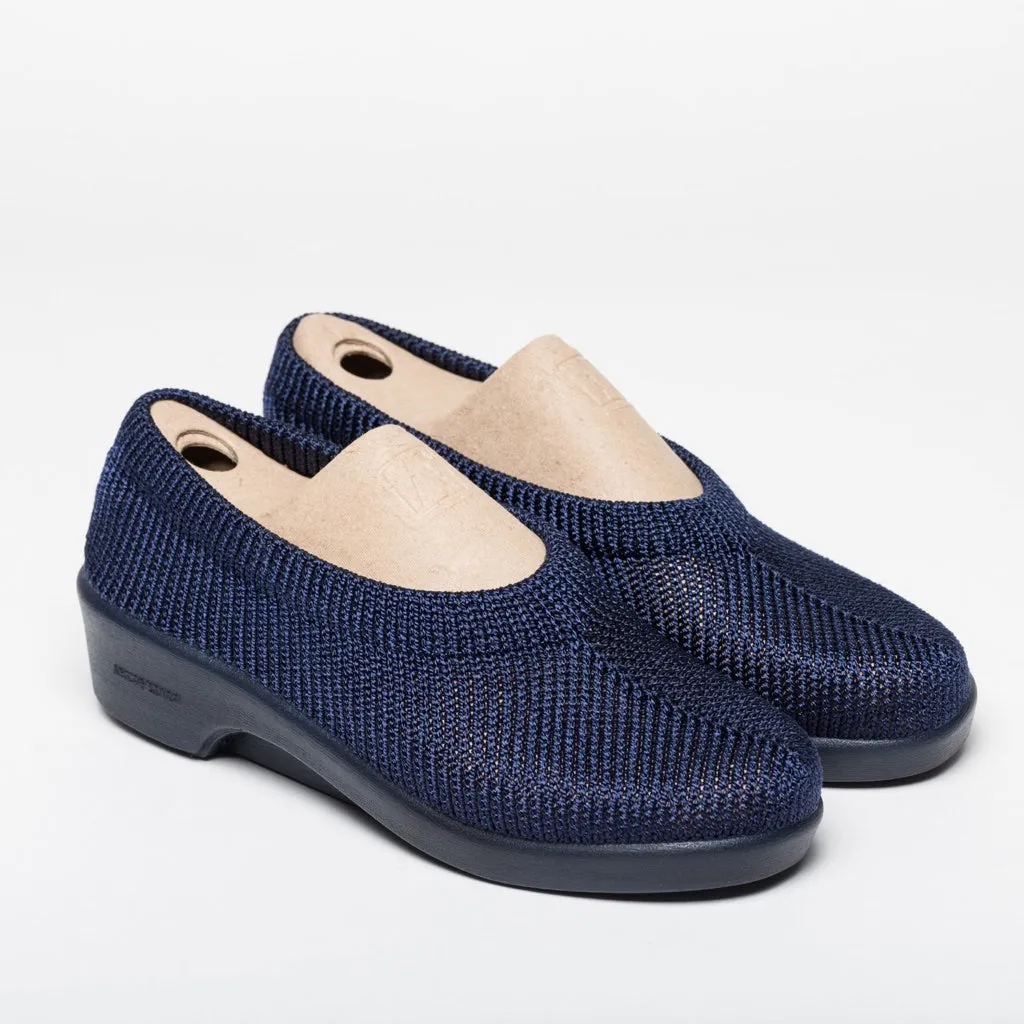 Amadora Navy Slip Ons