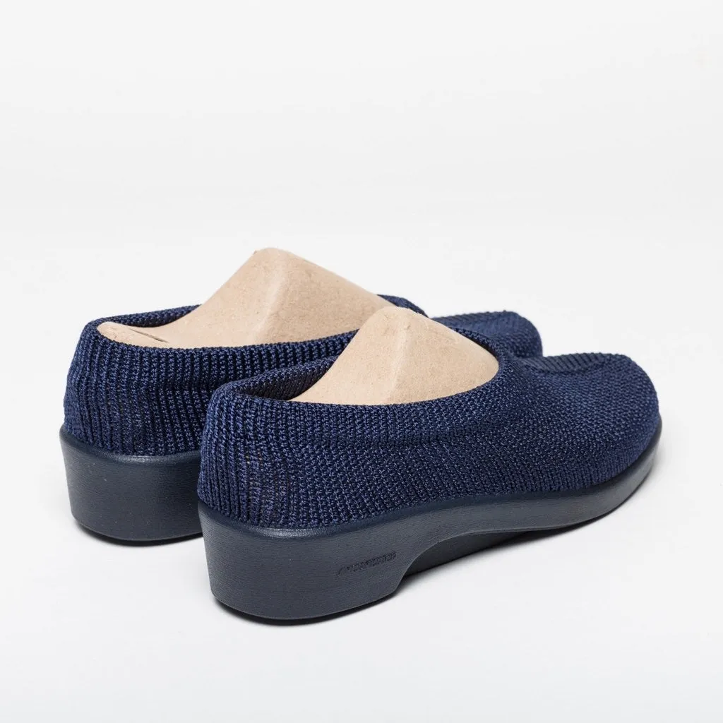 Amadora Navy Slip Ons