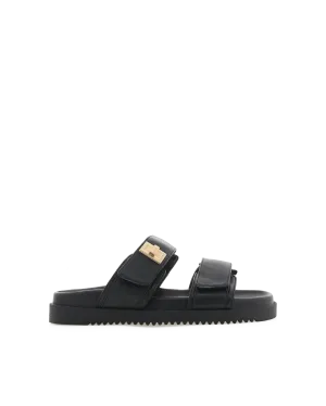 Vegan Leather Shoes Marina Glow AMYLEE - BLACK