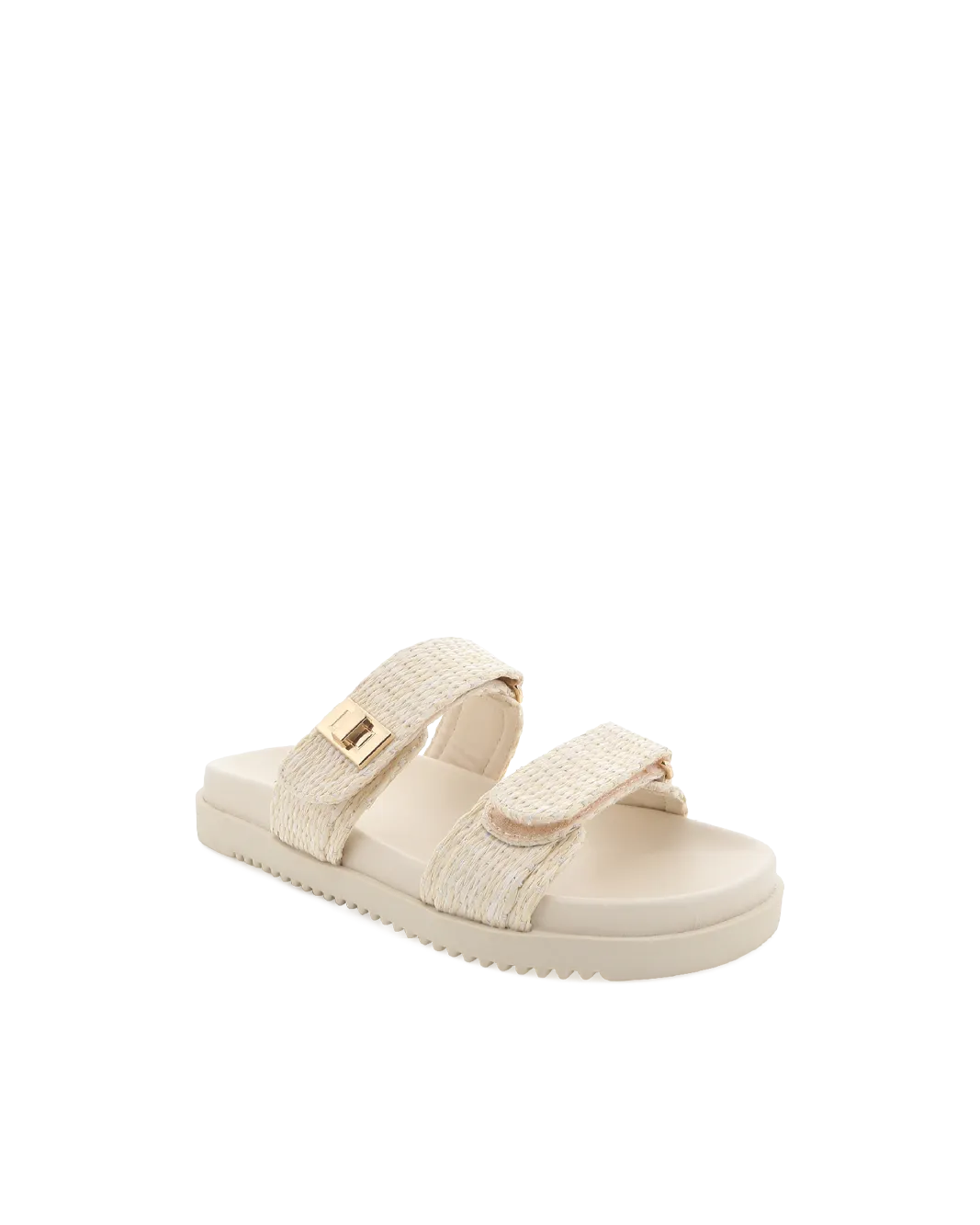 Timeless Footwear AMYLEE WIDE FIT - NATURAL RAFFIA