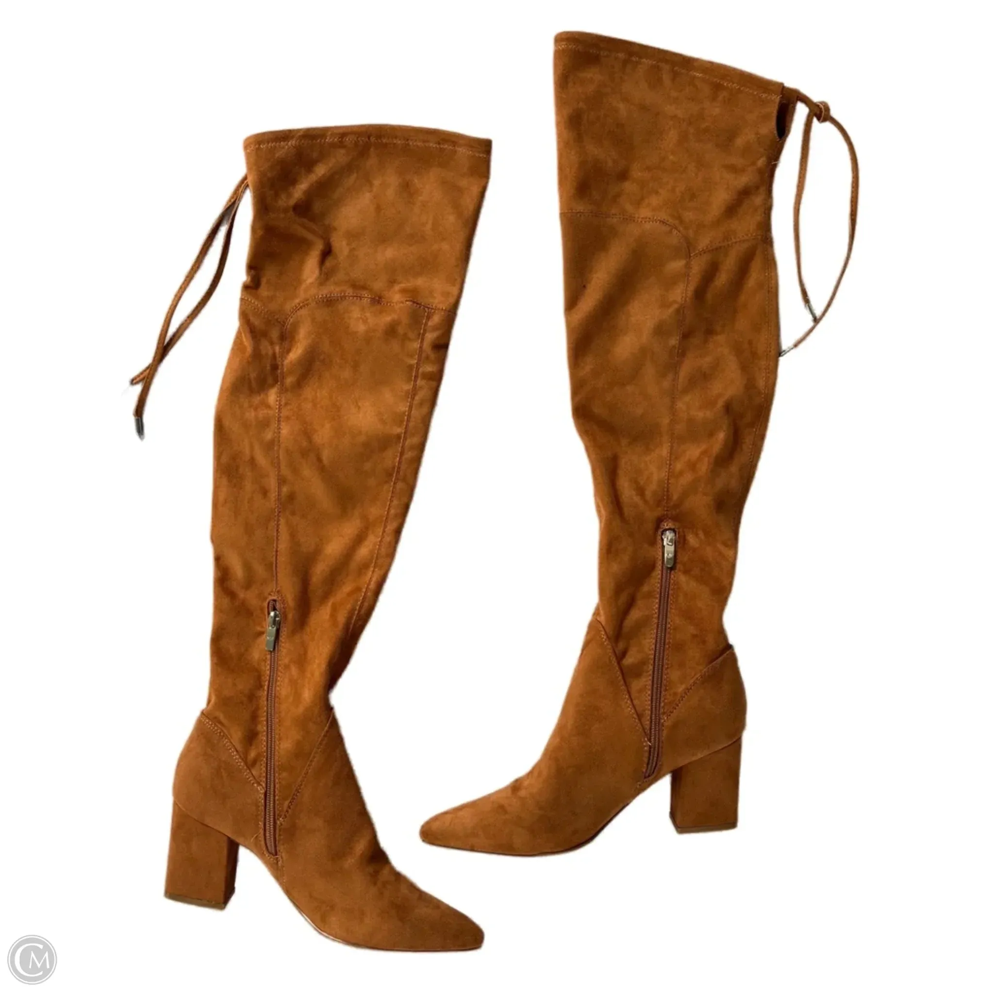 Anti Fatigue Technology Boots Knee Heels By Marc Fisher In Tan, Size: 8