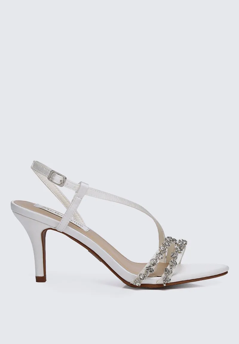 Angeline Comfy Heels In Ivory