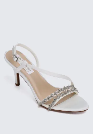 Angeline Comfy Heels In Ivory