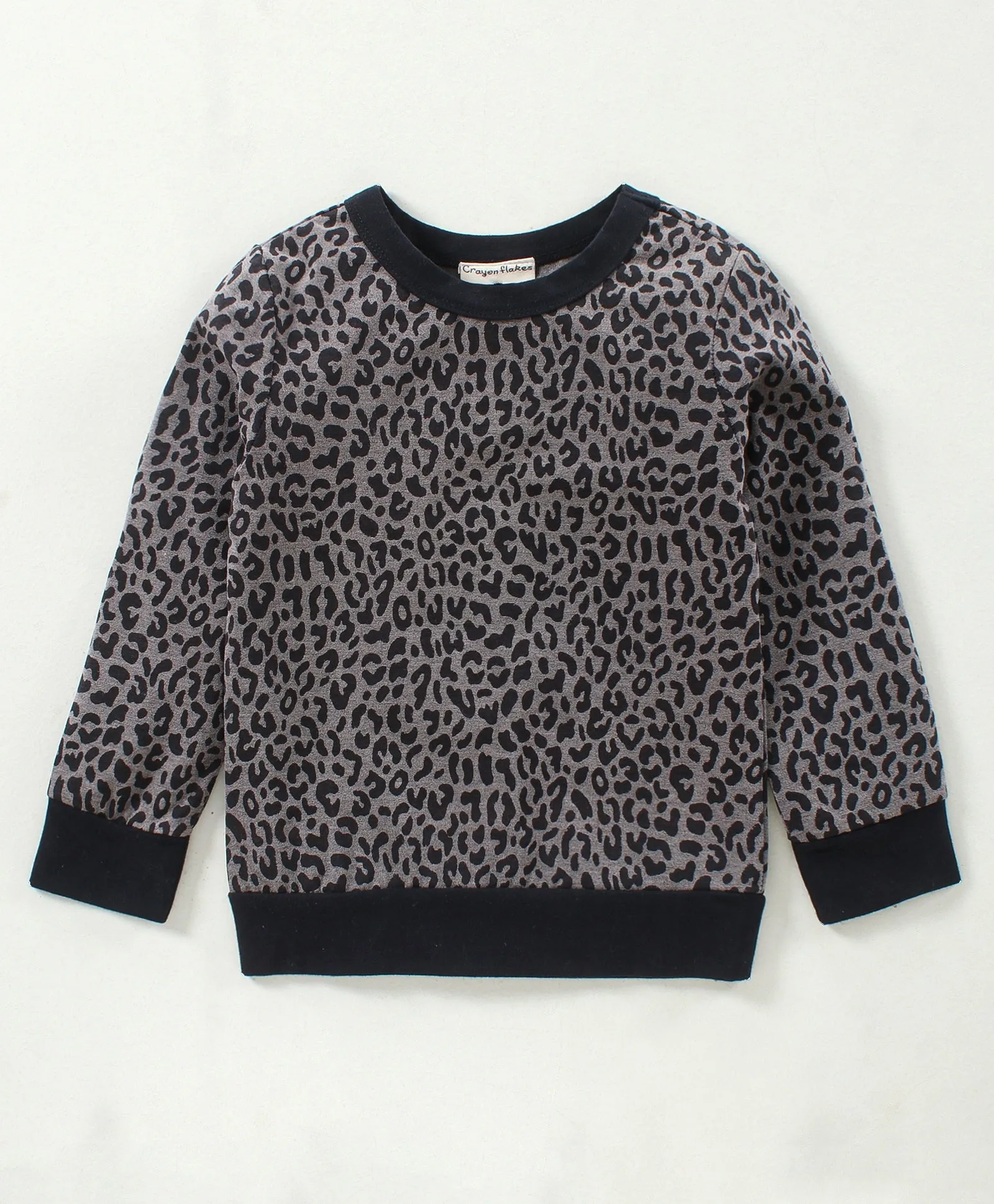Animal Print Sweatshirt with Leggings Set