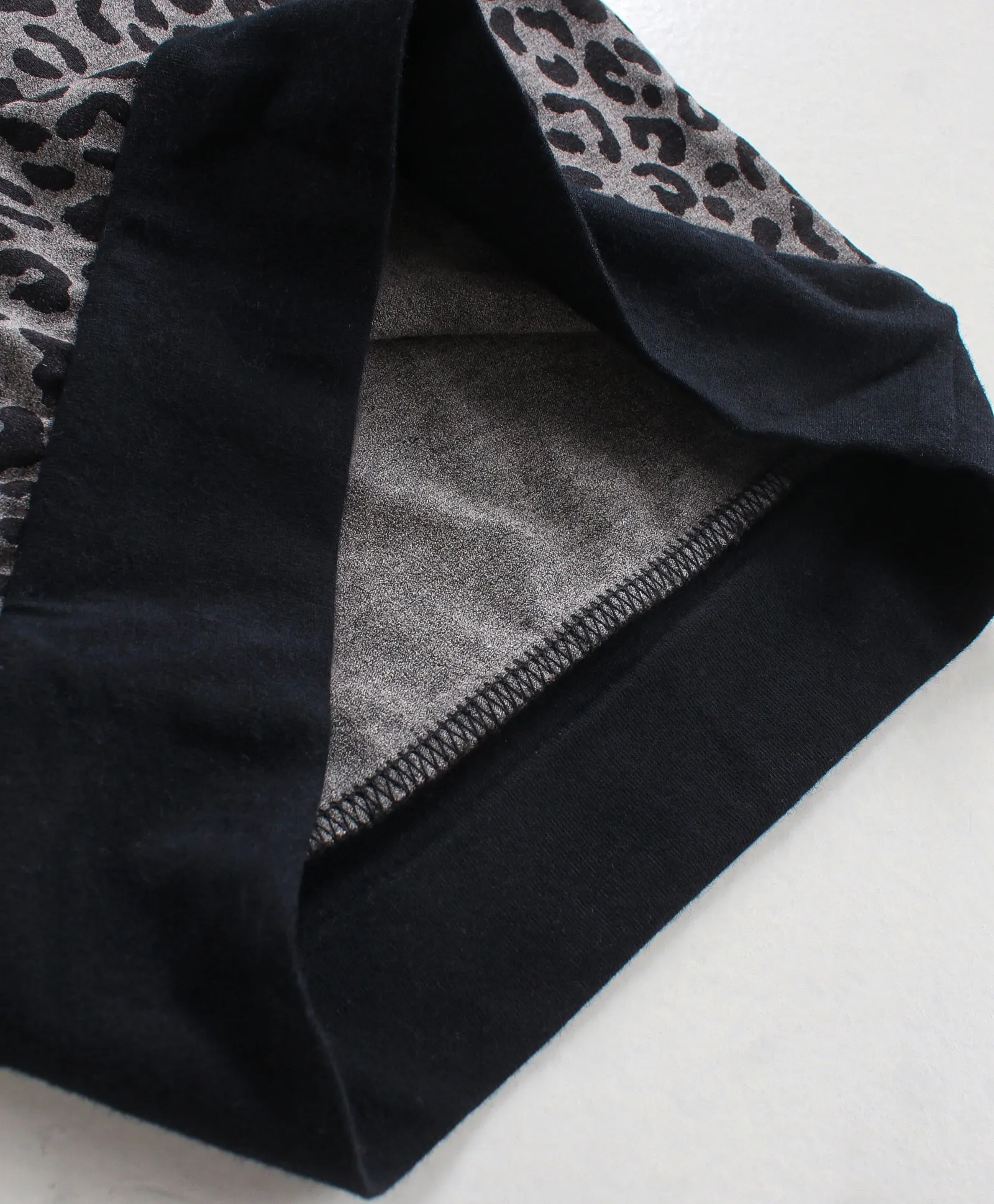 Animal Print Sweatshirt with Leggings Set