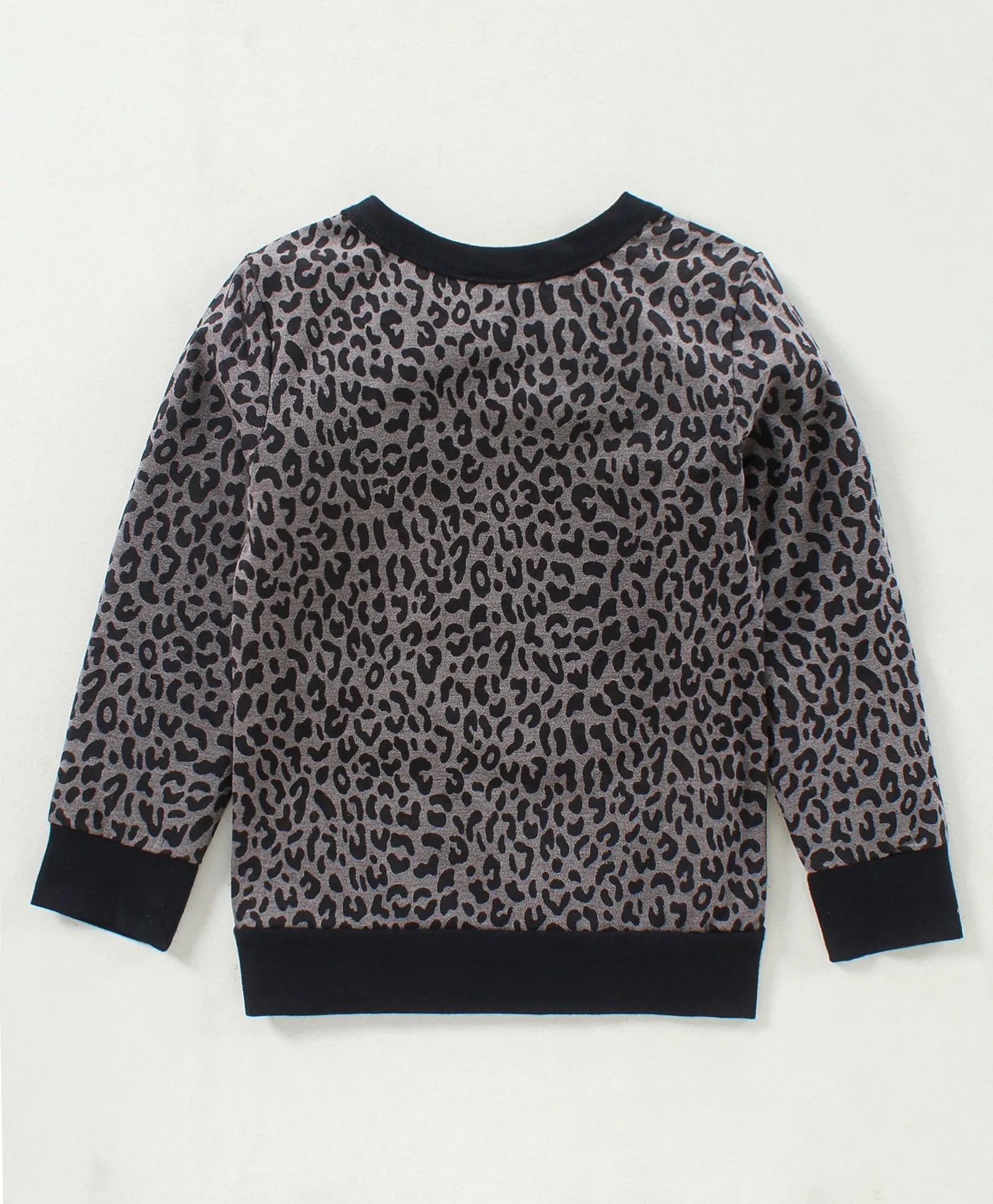 Animal Print Sweatshirt with Leggings Set