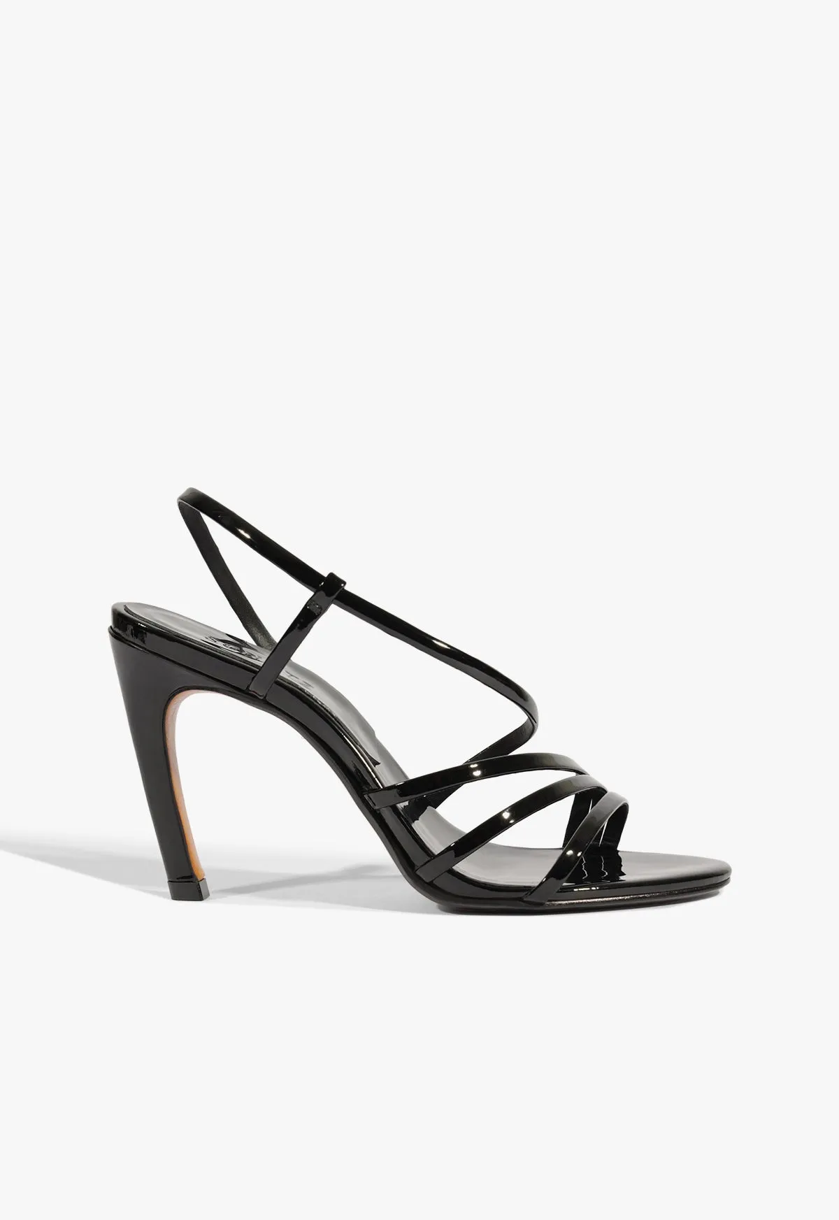 Annie Curve Patent Sandal Waterproof Traction