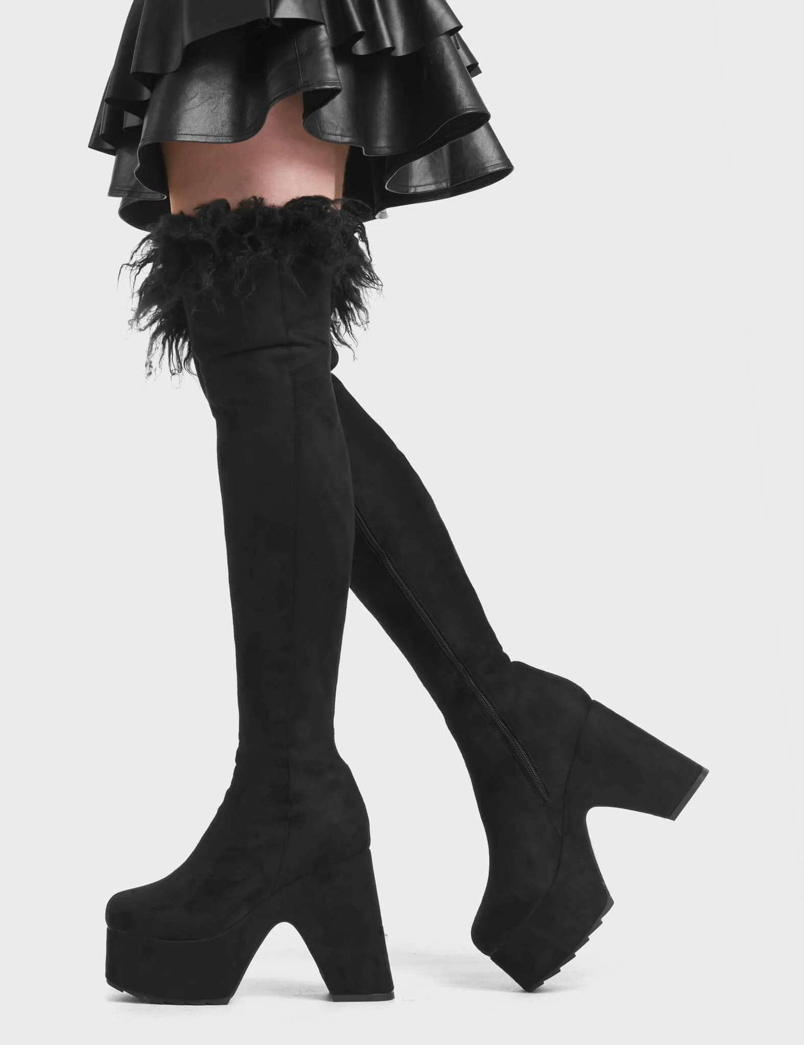 Another Level Platform Thigh High Boots