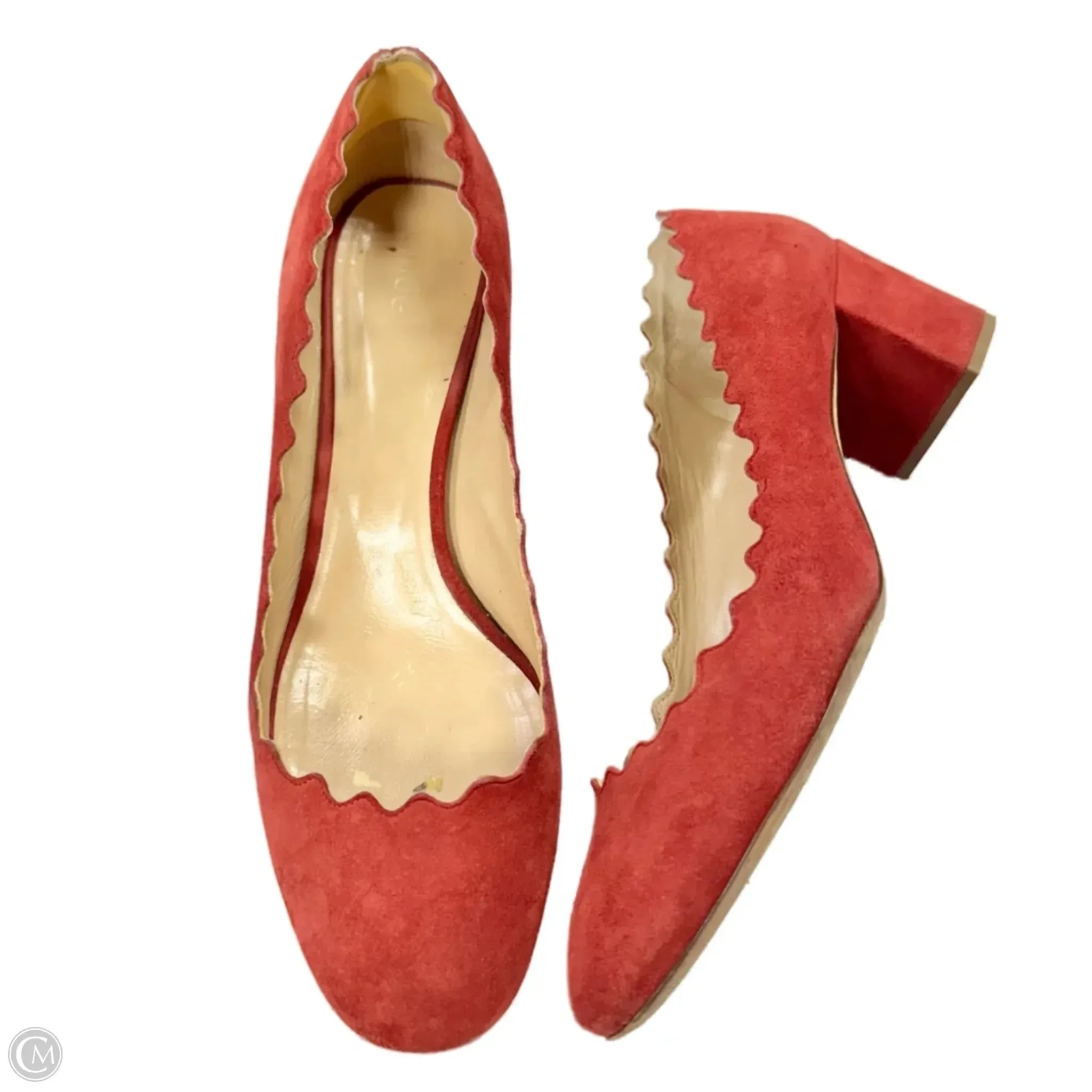Shoes Luxury Designer By Chloe In Red, Size: 9 Stretchable
