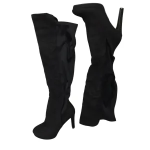 Versatile Look Boots Knee Heels By Fashion Nova In Black, Size: 11