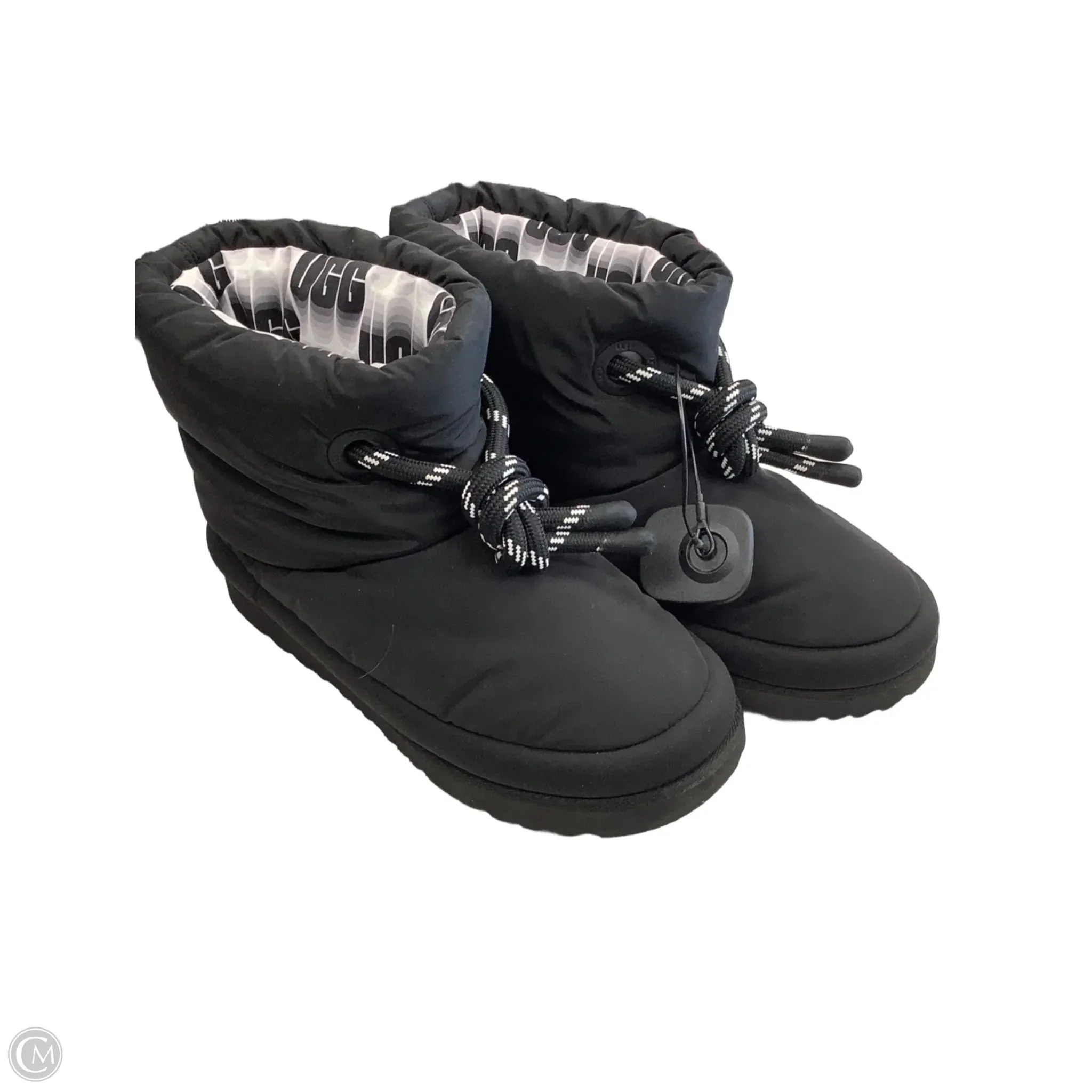 Anti Odor Outdoor Explorers Boots Designer By Ugg In Black, Size: 6