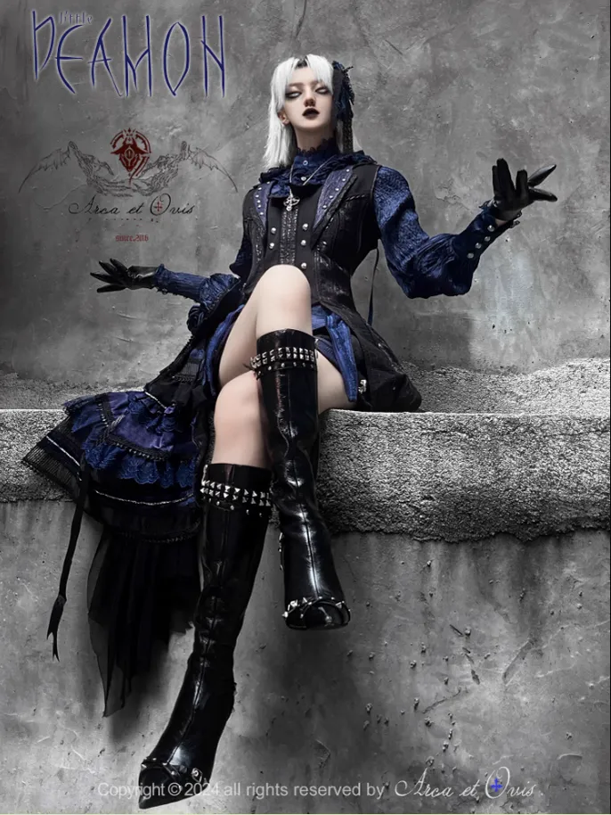 Arca et Ovis~Gothic Lolita Trailing Prince Series Lace Single-Sided Trailing Multicolors