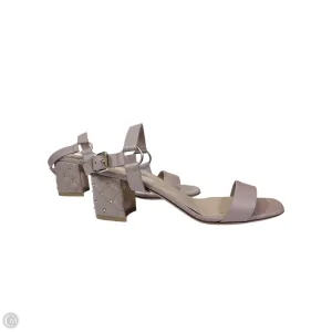 Comfort Outsole Feather Light Urban Stroll Sandals Luxury Designer By Valentino-garavani In Taupe, Size: 6.5