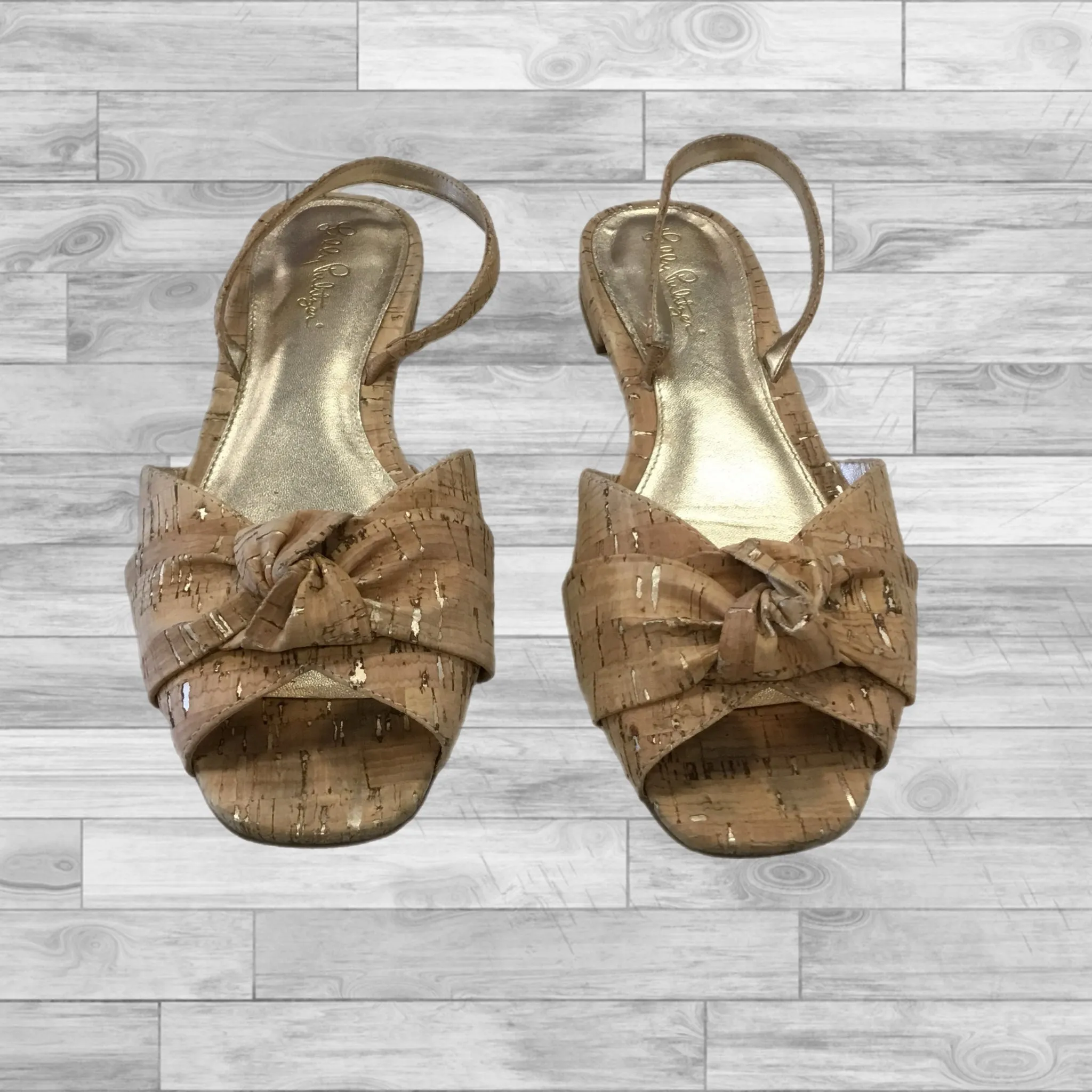 Shoes Designer By Lilly Pulitzer In Tan, Size: 9.5 Date night