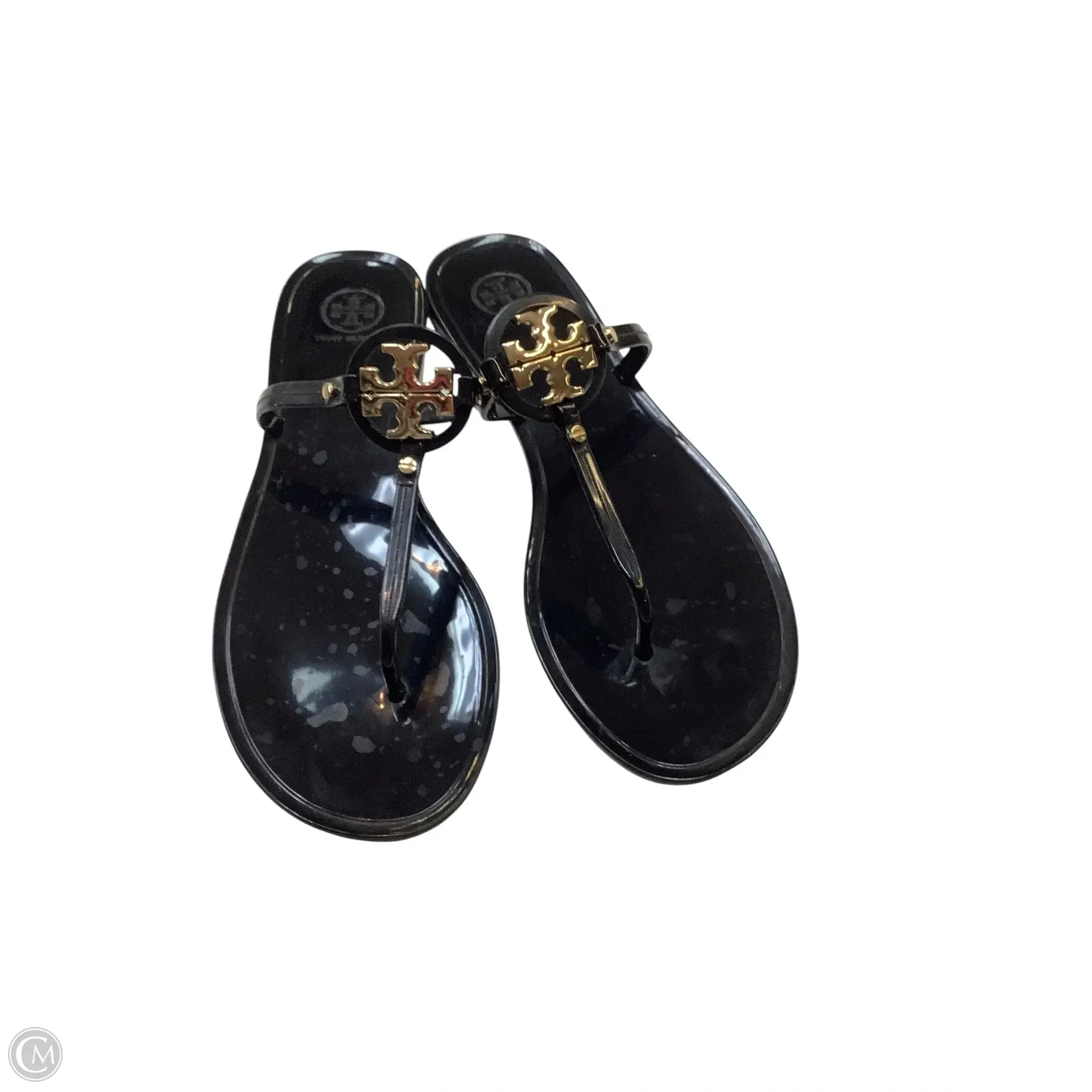 Sandals Designer By Tory Burch In Black, Size: 10 Quick Dry Technology Molded Insole