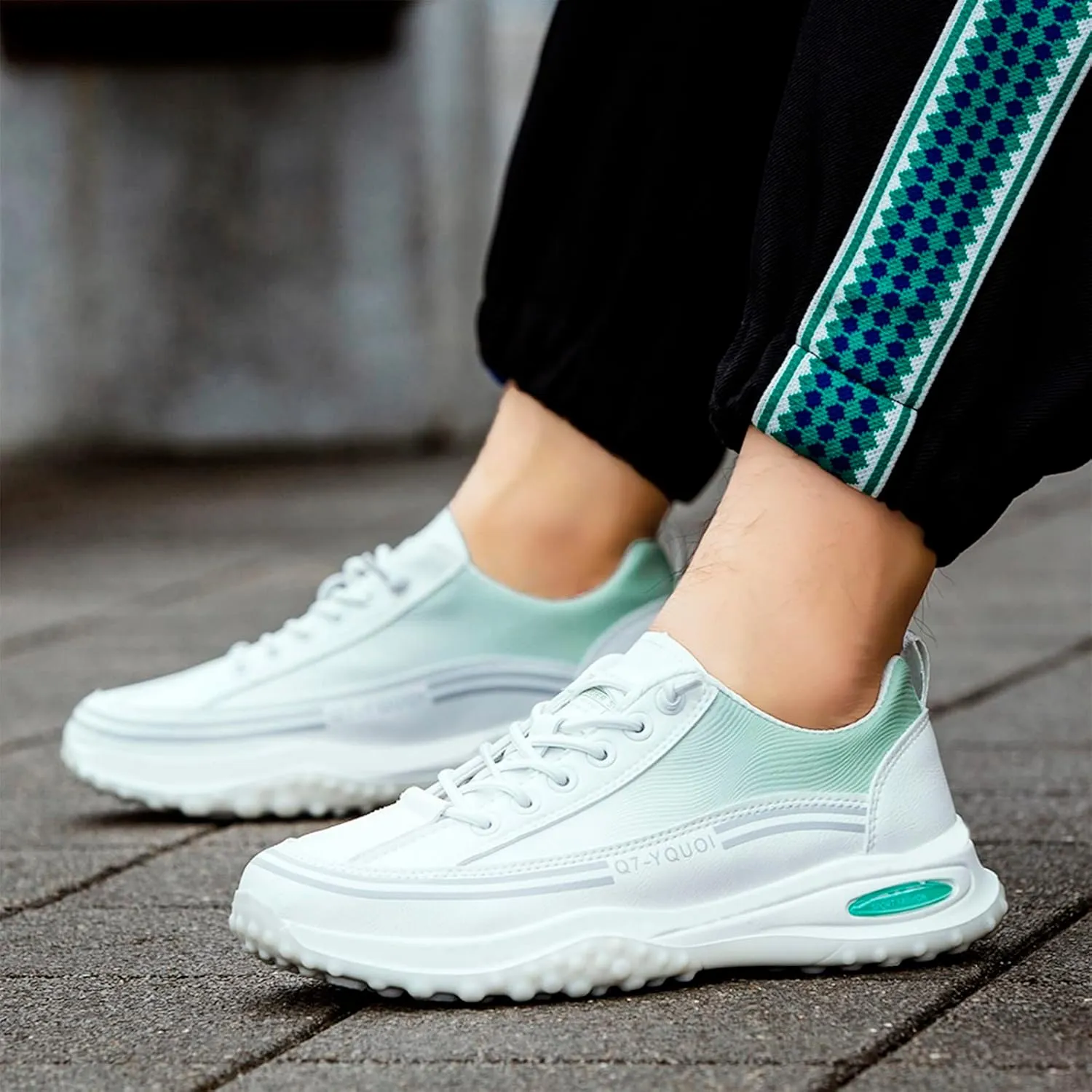 Athletic Fashion Sneakers for Men Lightweight Breathable Slip on Running Shoe Athletic Fashion Sneakers for Men