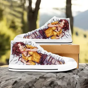 Attack on Titan Hange Zoe Shoes High Tops Sneakers for Kids and Adults