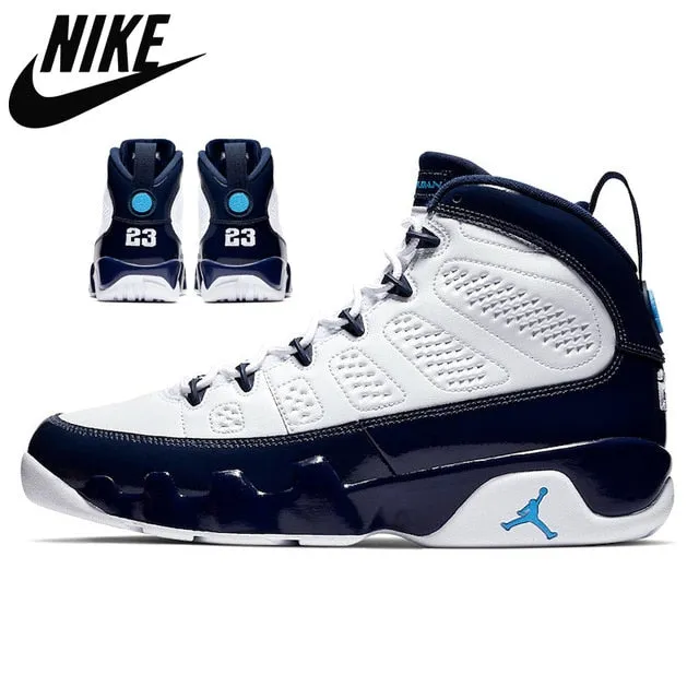 Authentic Air 9 High Gym Red Men Basketball Sneakers Breathable Air 9 Obsidian size 40-47