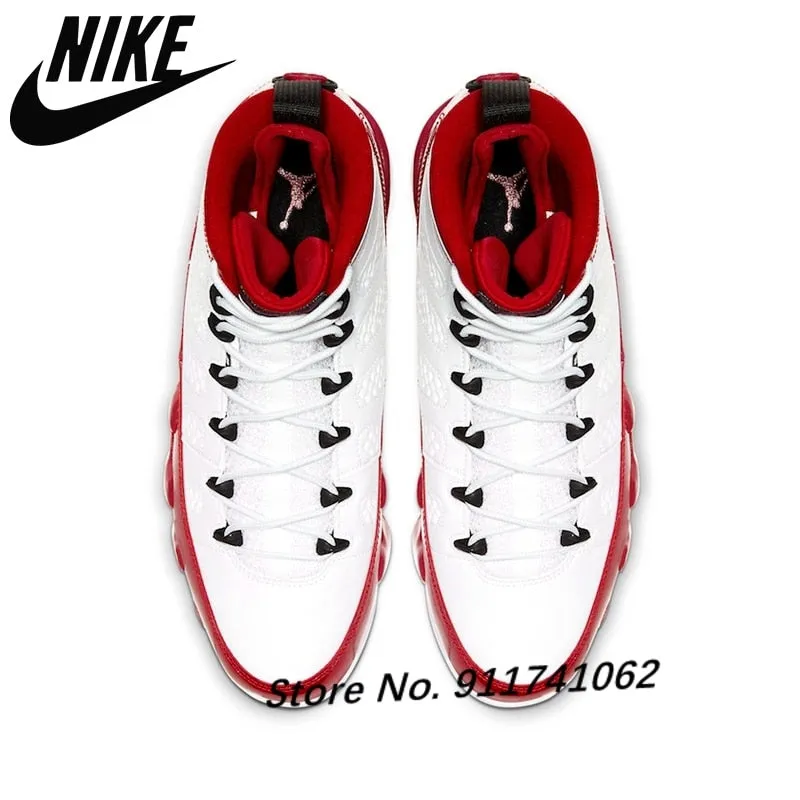 Authentic Air 9 High Gym Red Men Basketball Sneakers Breathable Air 9 Obsidian size 40-47