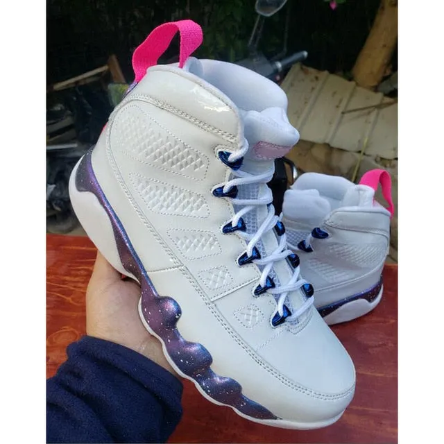 Authentic Air 9 High Gym Red Men Basketball Sneakers Breathable Air 9 Obsidian size 40-47