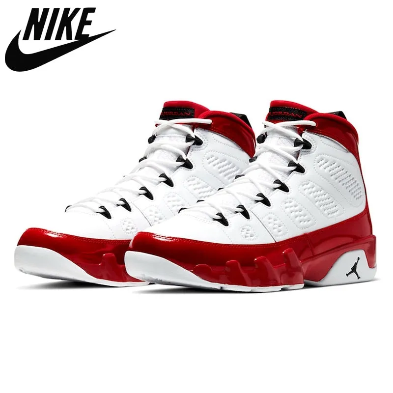Authentic Air 9 High Gym Red Men Basketball Sneakers Breathable Air 9 Obsidian size 40-47