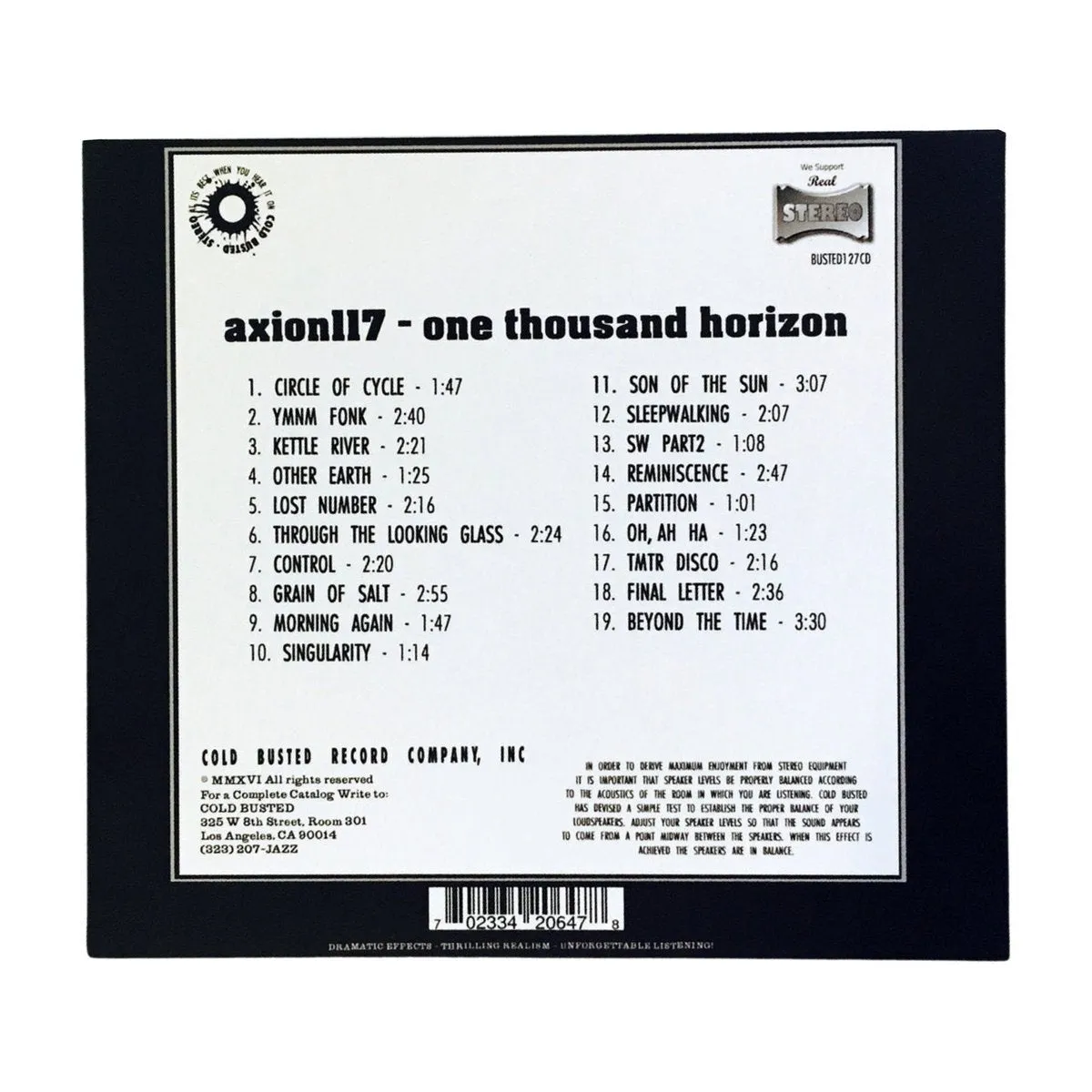 Axion117 - One Thousand Horizon