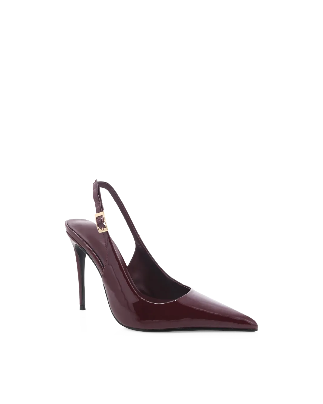 GIOVINA - DARK CHERRY PATENT Polished Step Classy Boots