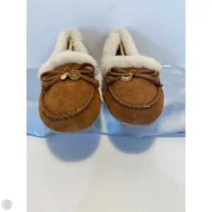 Lift Up Crystal Glow Shoes Designer By Michael Kors In Brown, Size: 10