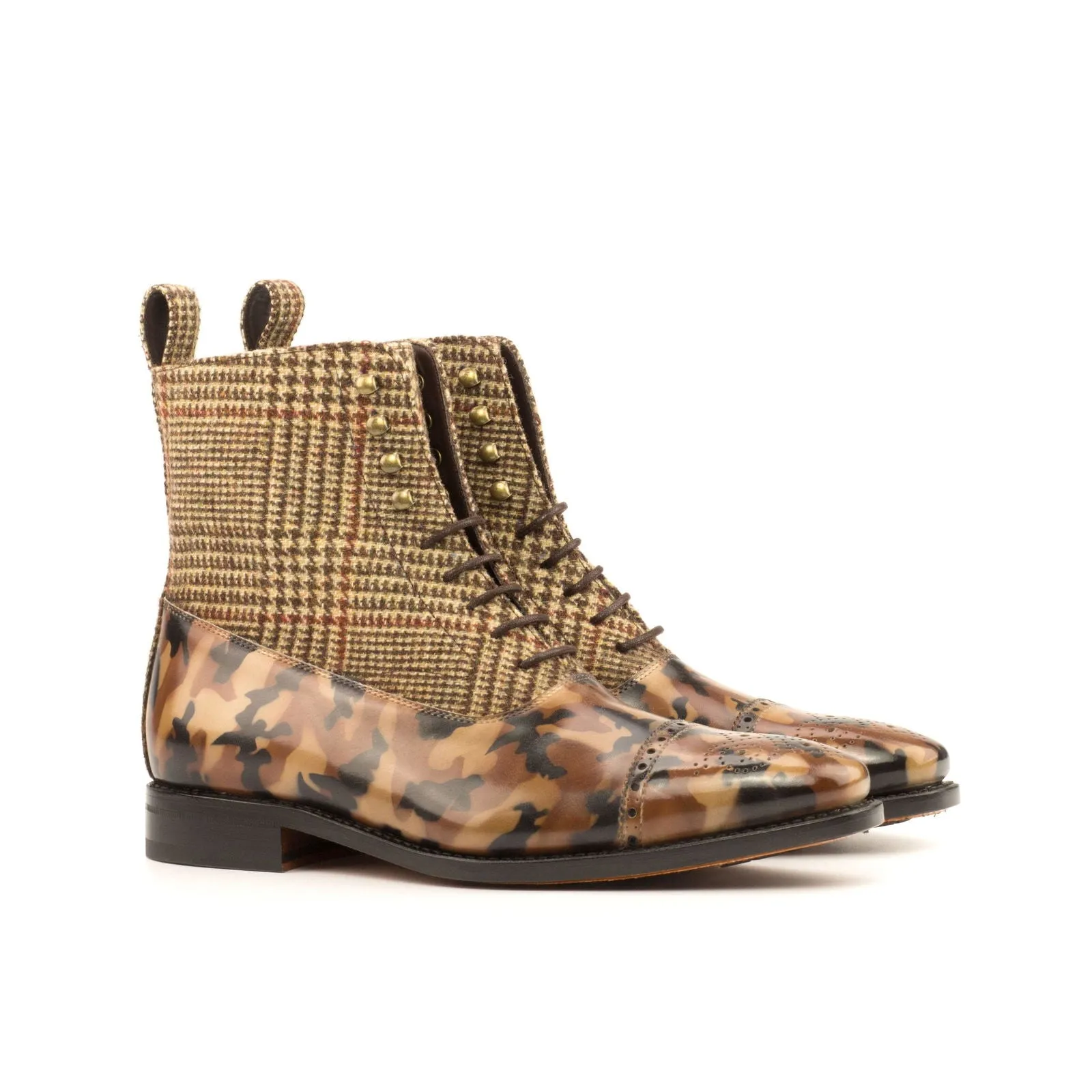 Balmoral Boot-Camo Patina, Sartorial, Brown-Wholesale