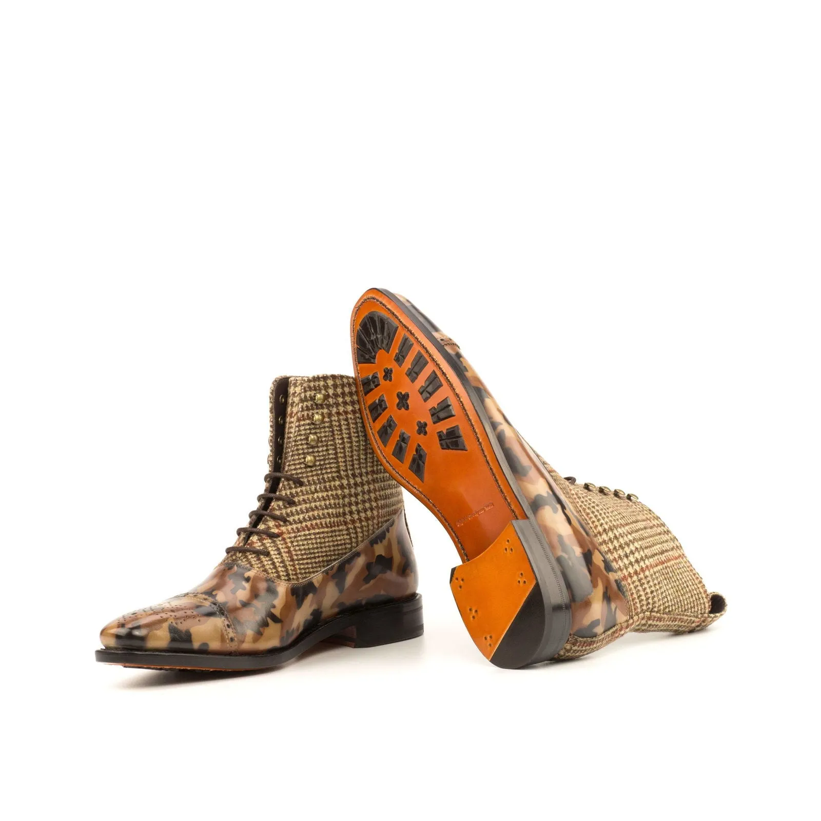 Balmoral Boot-Camo Patina, Sartorial, Brown-Wholesale