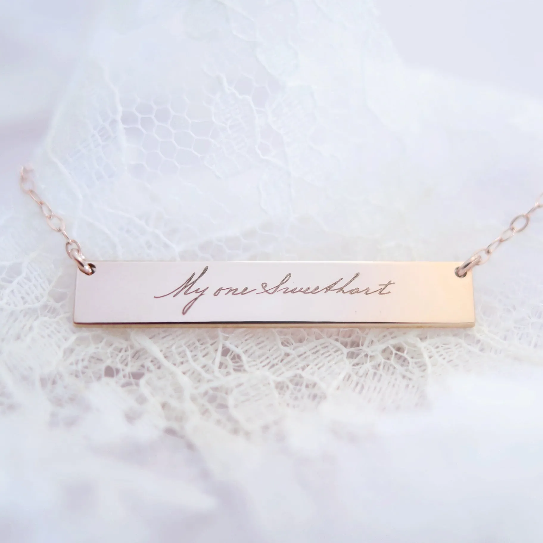 Bar Necklace  • CUSTOM UPLOAD •