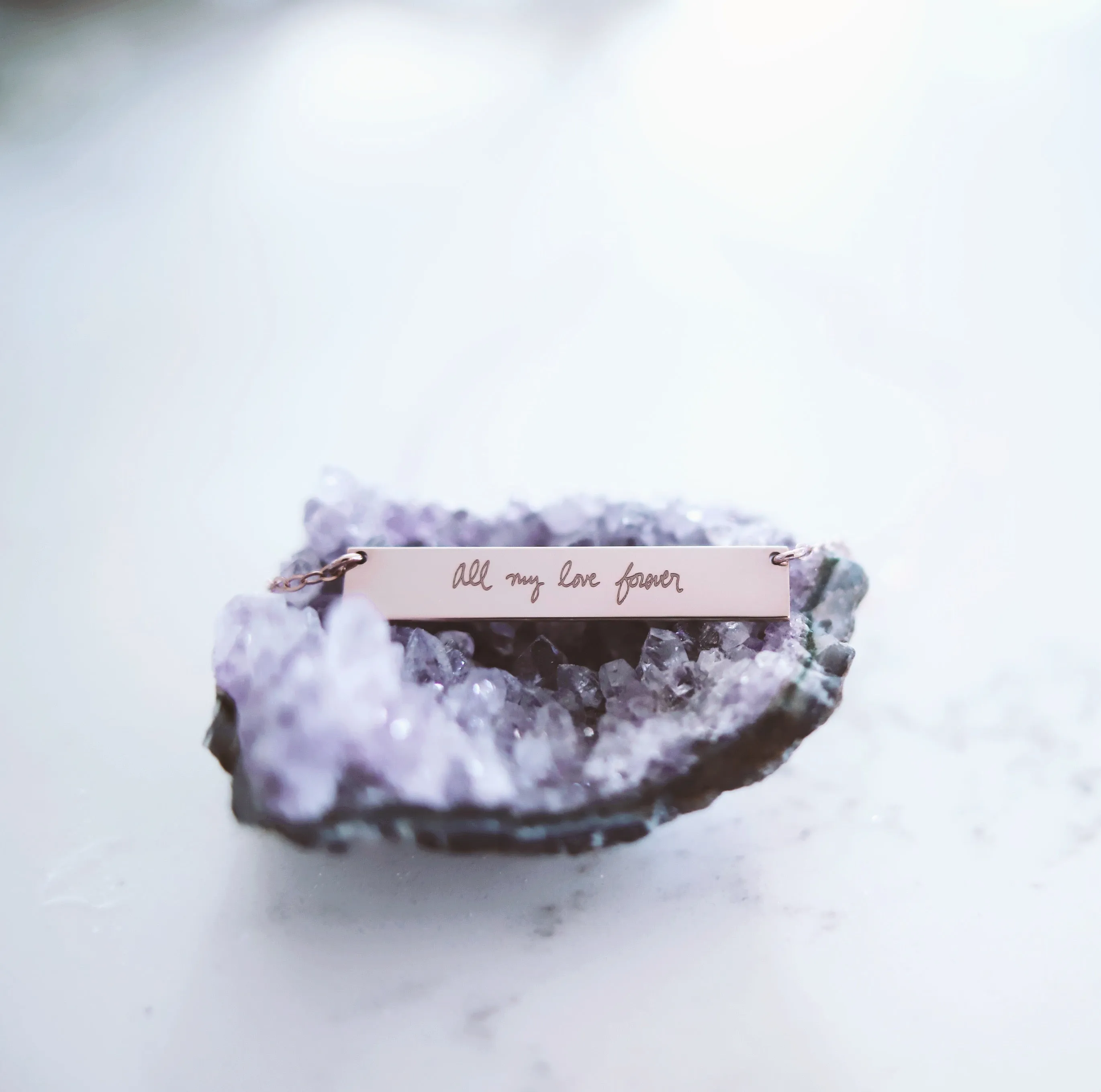 Bar Necklace  • CUSTOM UPLOAD •