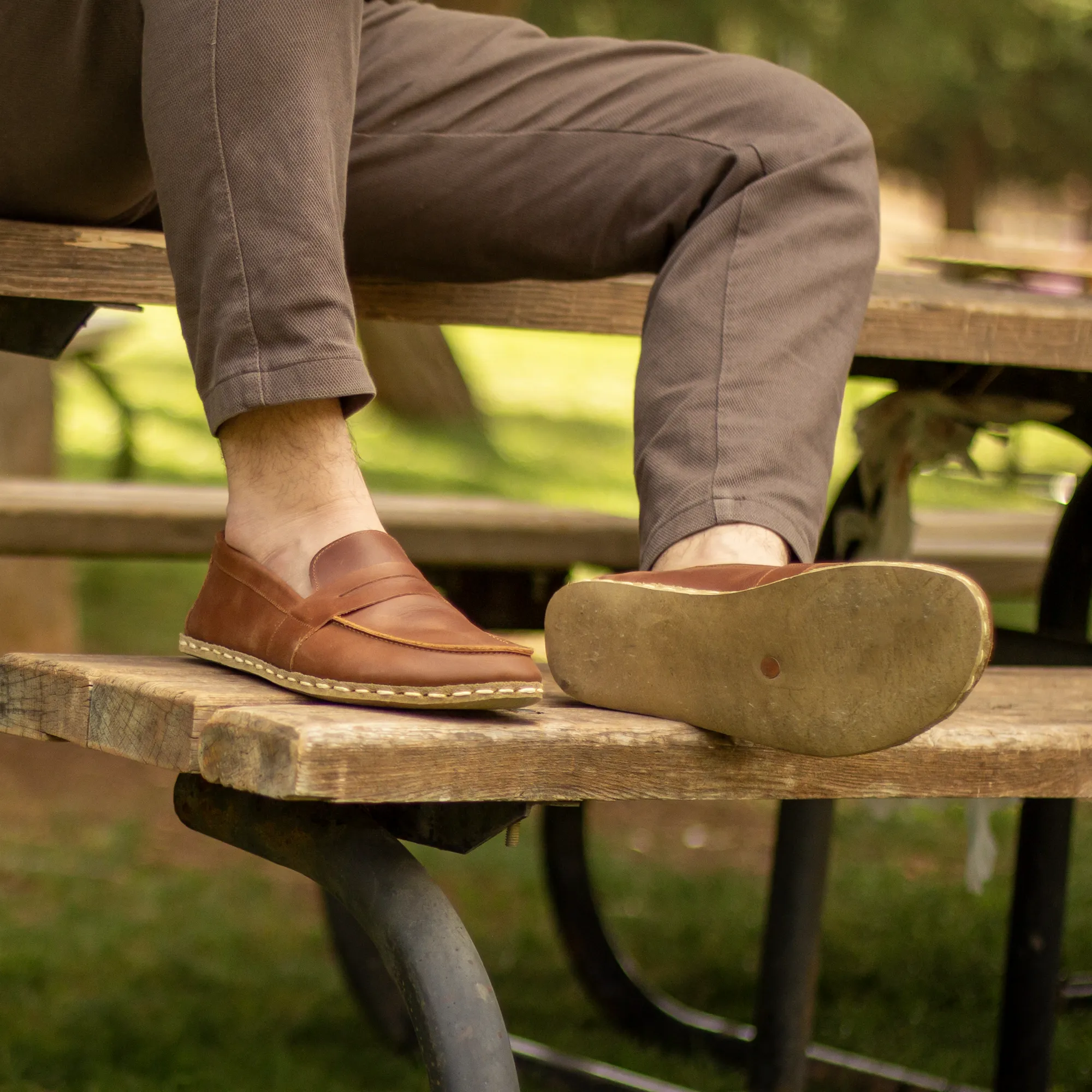Barefoot Earthing Shoes Crazy New Brown Men