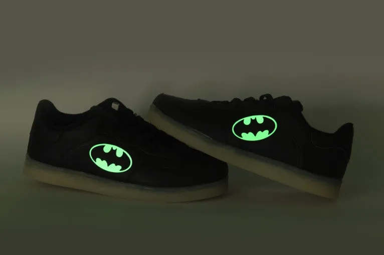 Batman Light Up Shoes Flashing LED Luminous Shoes Low Top Unisex Shoes