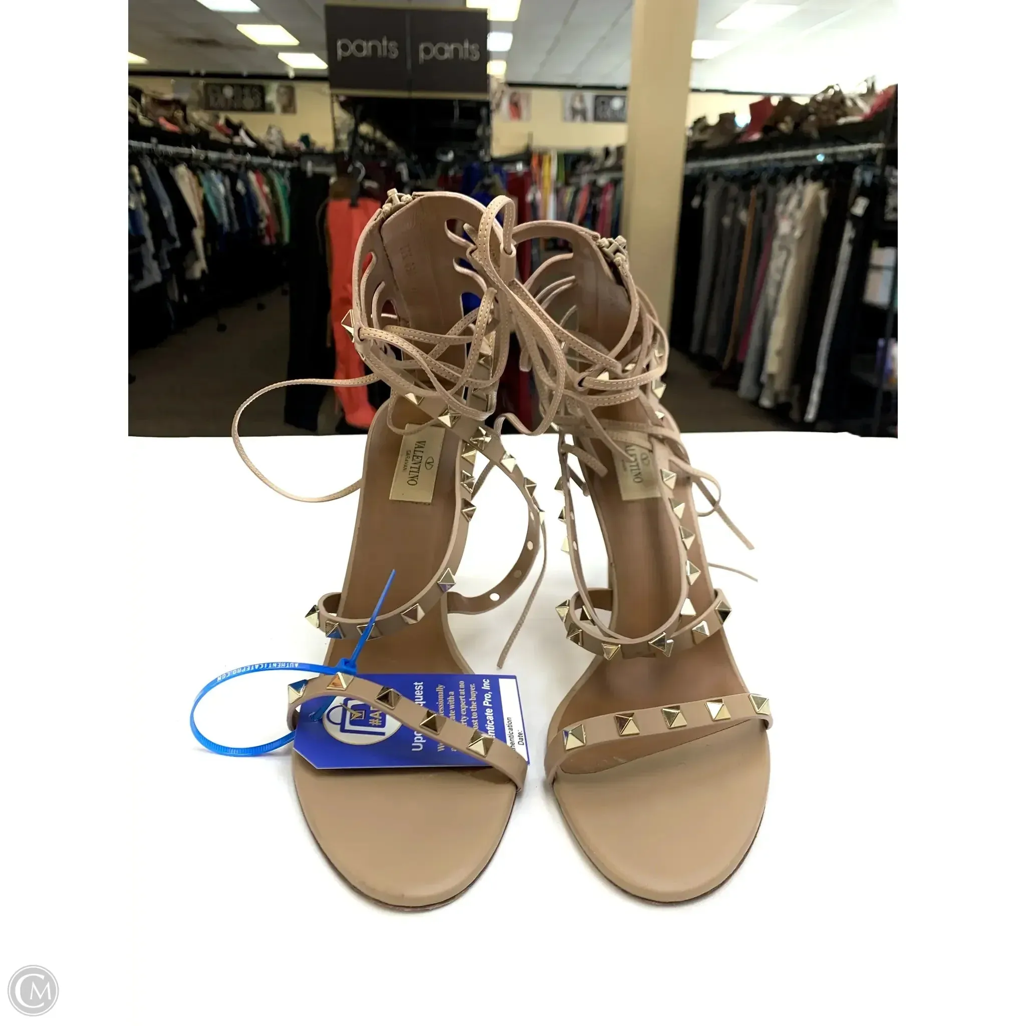 Shoes Luxury Designer By Valentino-garavani In Taupe, Size: 11 Grace Walk New York