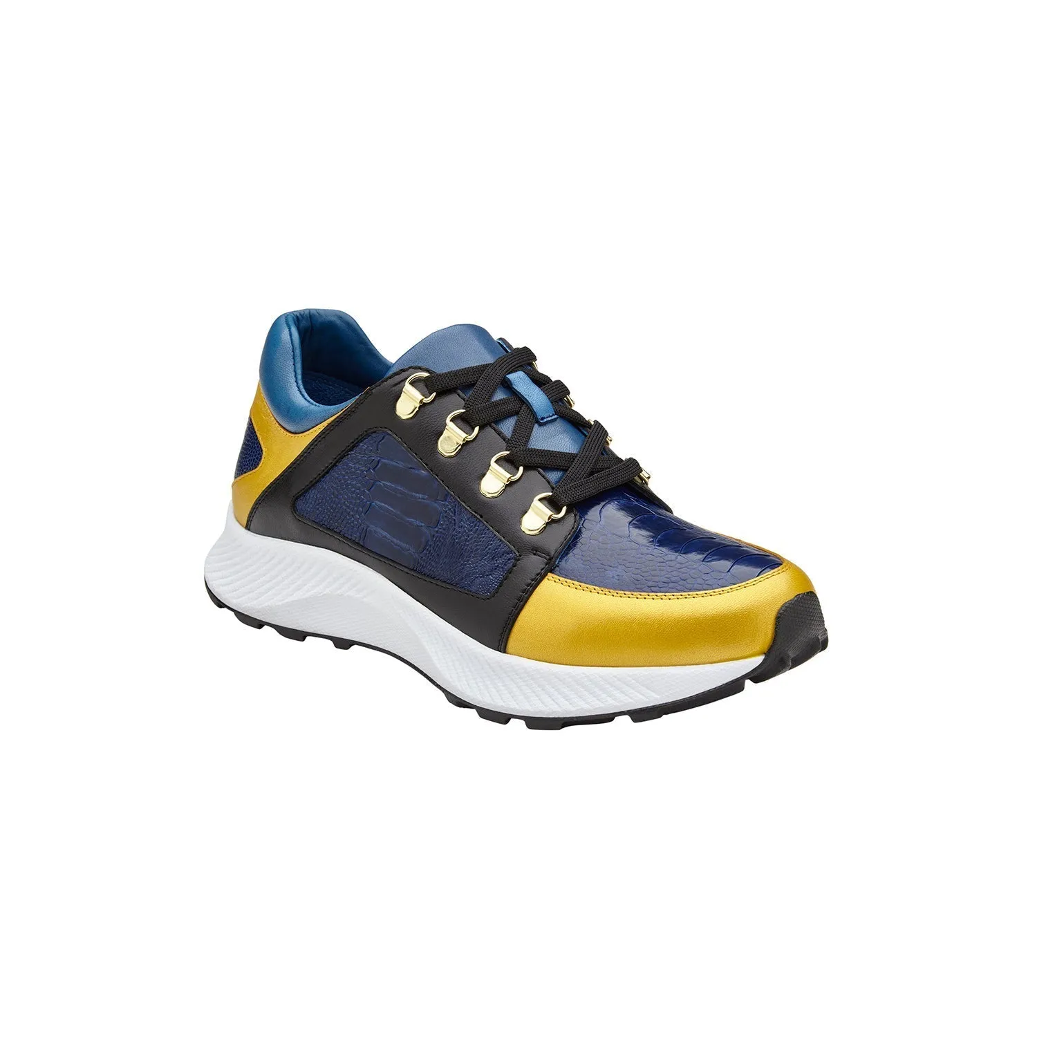 Belvedere Adam H02 Men's Shoes Exotic Ostrich / Calf-Skin Leather Sneaker (BV3179)