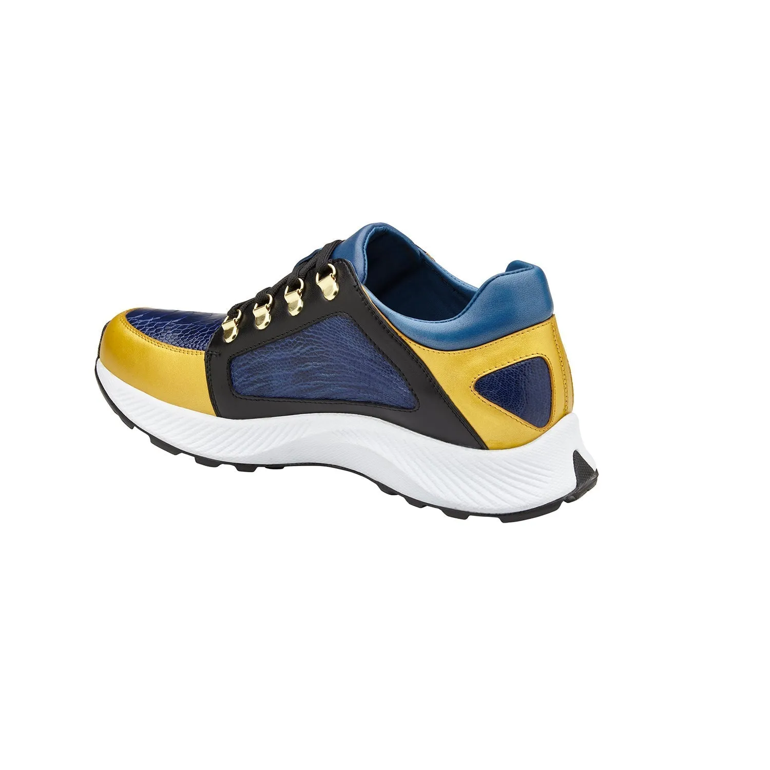 Belvedere Adam H02 Men's Shoes Exotic Ostrich / Calf-Skin Leather Sneaker (BV3179)