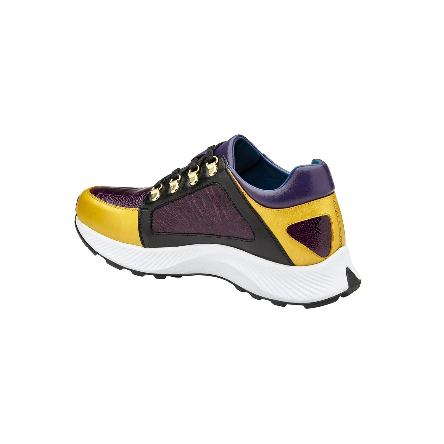 Belvedere Adam H02 Men's Shoes Exotic Ostrich / Calf-Skin Leather Sneaker (BV3179)
