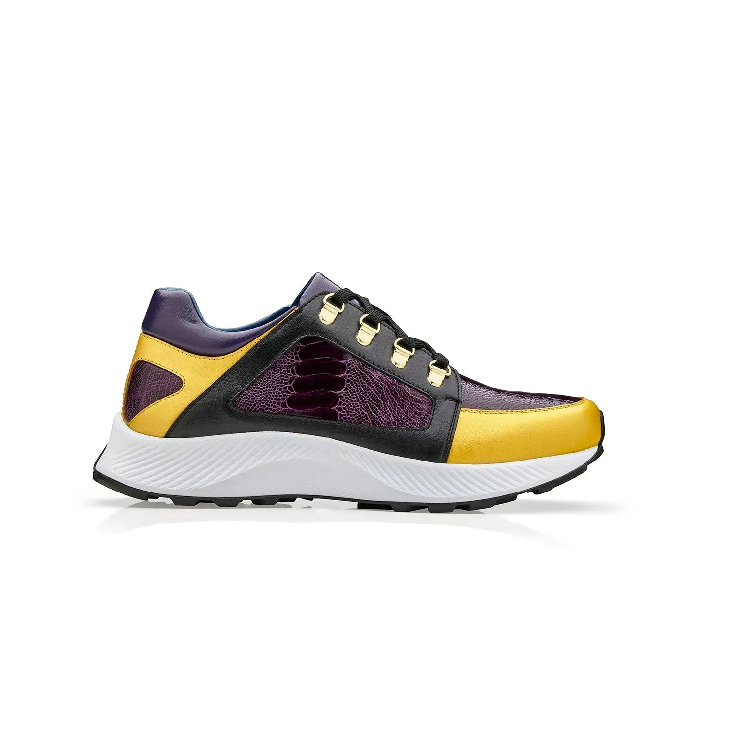 Belvedere Adam H02 Men's Shoes Exotic Ostrich / Calf-Skin Leather Sneaker (BV3179)
