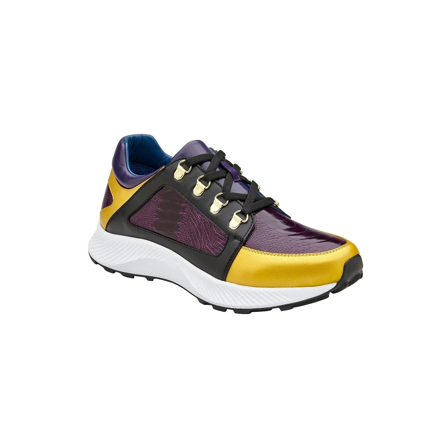 Belvedere Adam H02 Men's Shoes Exotic Ostrich / Calf-Skin Leather Sneaker (BV3179)