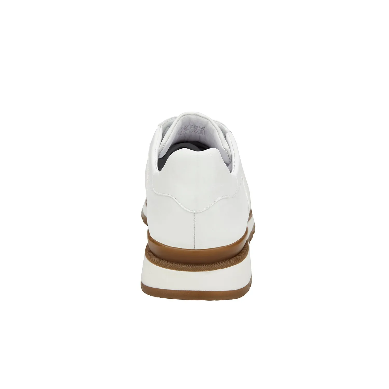 Belvedere Blake 33629 Shoes Men's White Exotic Genuine Ostrich / Calf-Skin Leather Casual Sneakers (BV3165)