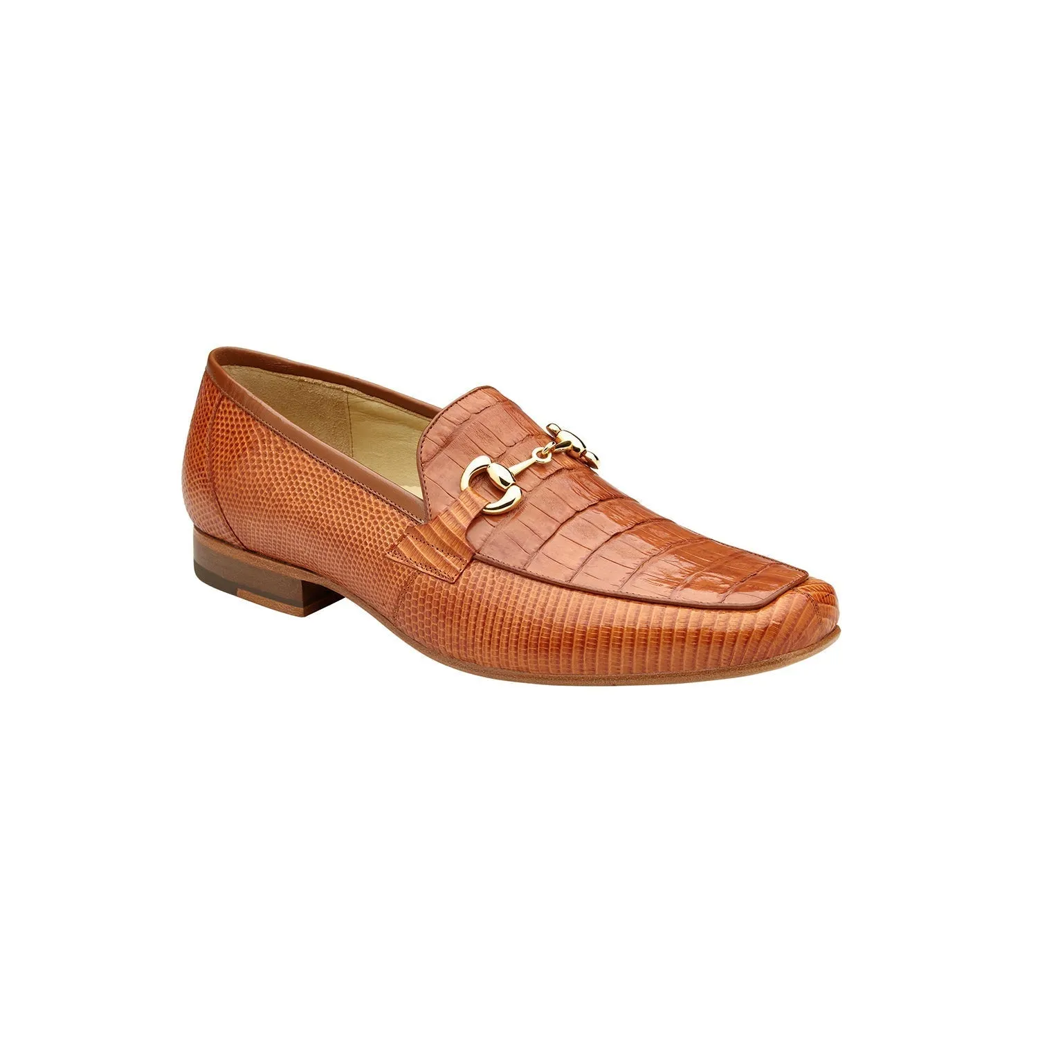 Belvedere Udine 1030 Men's Shoes Exotic Caiman Crocodile / Lizard Horse-bit Loafer (BV3182)