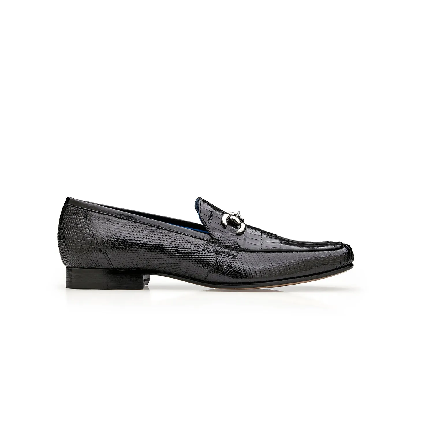Belvedere Udine 1030 Men's Shoes Exotic Caiman Crocodile / Lizard Horse-bit Loafer (BV3182)