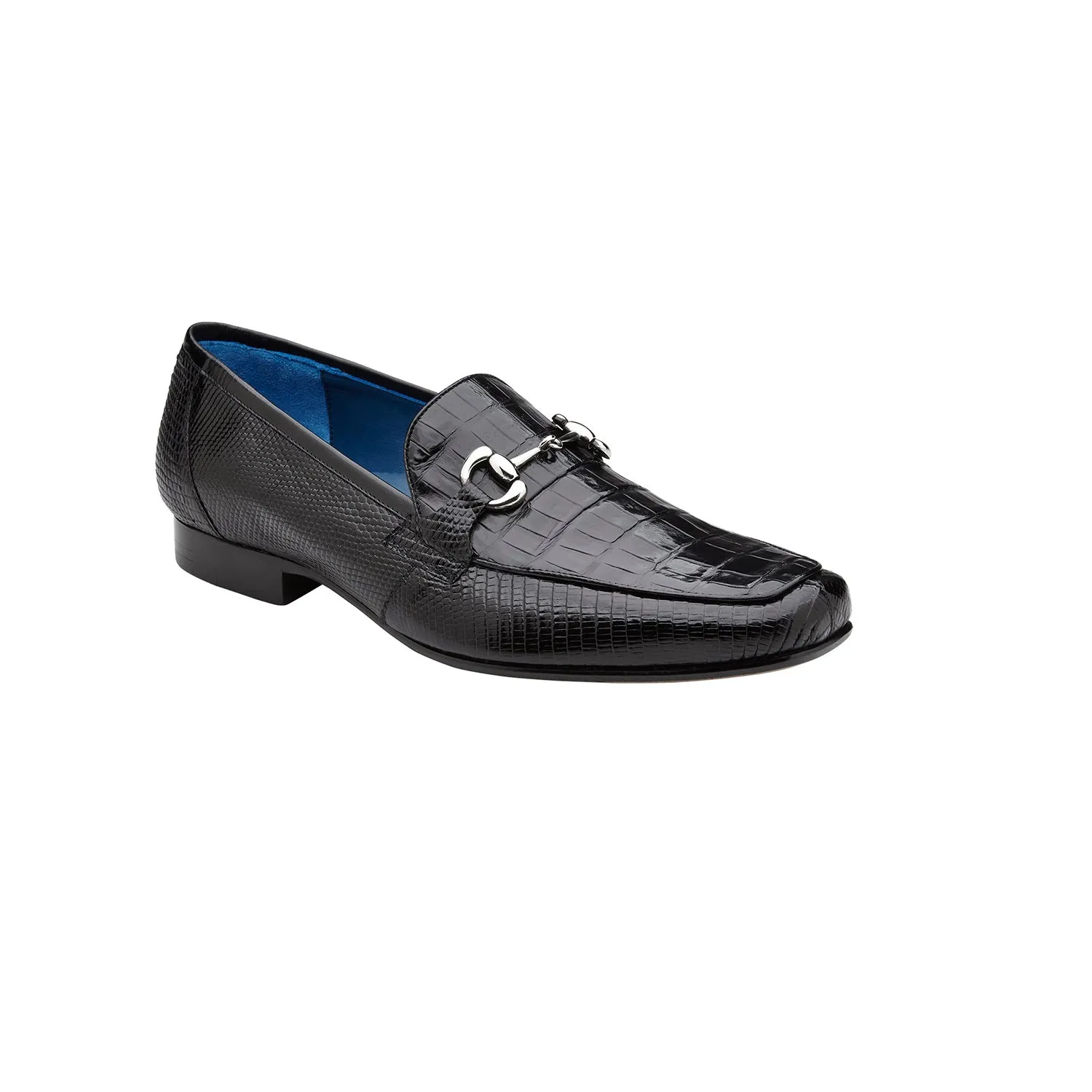 Belvedere Udine 1030 Men's Shoes Exotic Caiman Crocodile / Lizard Horse-bit Loafer (BV3182)