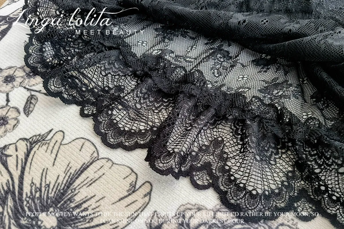 (BFM)Lingxi Lolita~Bone island Gothic Lolita Corset Goth Blouse Skirt Set
