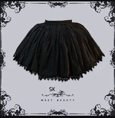(BFM)Lingxi Lolita~Bone island Gothic Lolita Corset Goth Blouse Skirt Set