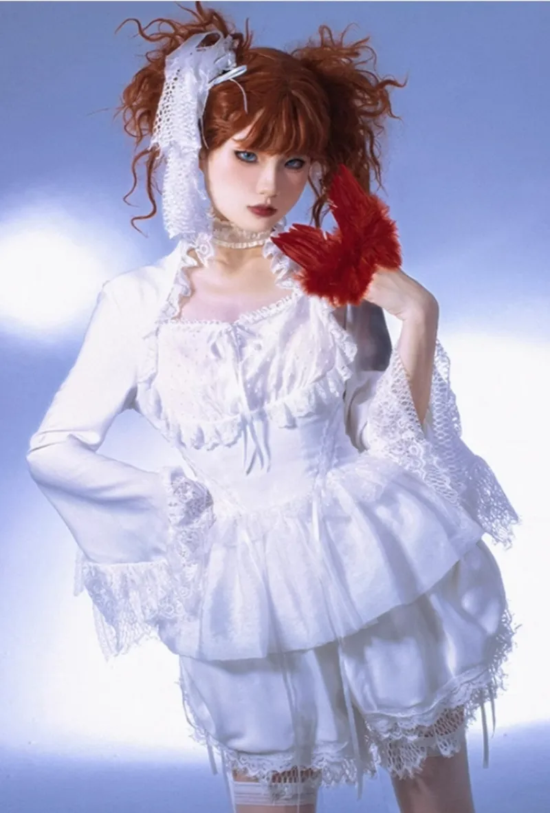(BFM)MUSEUM~Endless Road Lucifer Gothic Dress in Black and White Color