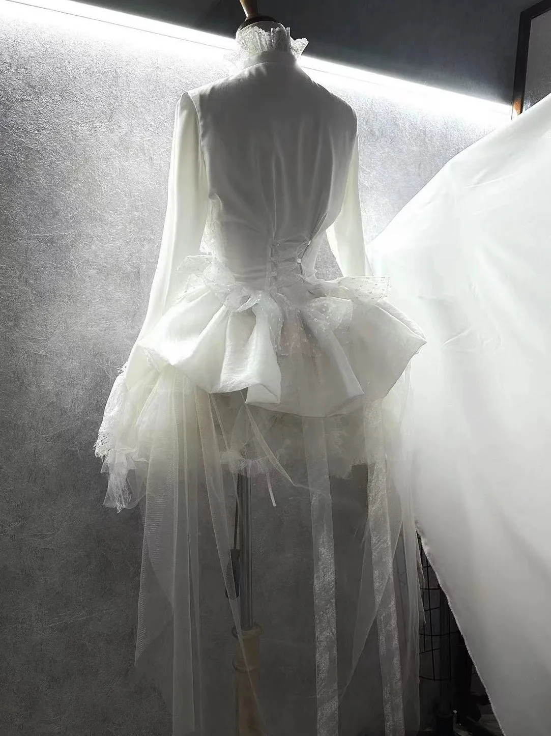 (BFM)MUSEUM~Endless Road Lucifer Gothic Dress in Black and White Color