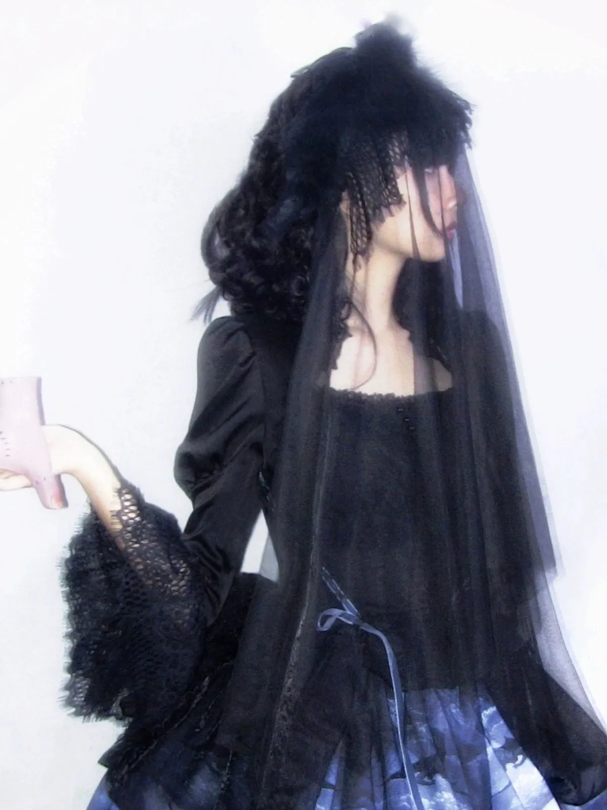 (BFM)MUSEUM~Endless Road Lucifer Gothic Dress in Black and White Color