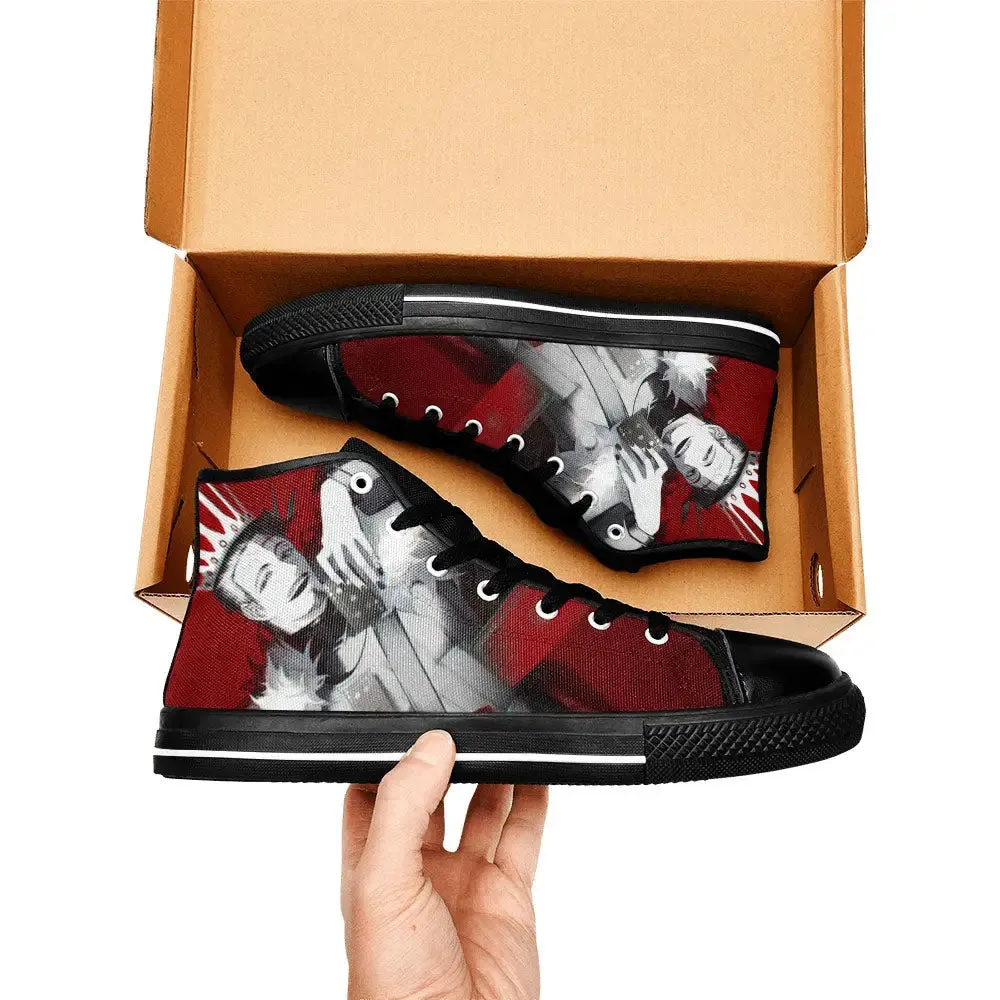 Black Clover Dante Zogratis Shoes High Tops Sneakers for Kids and Adults